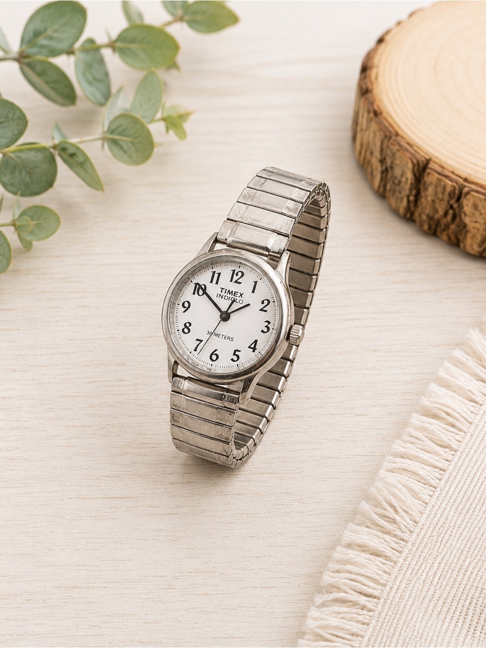 Vintage Timex Indiglo Women’s Expansion Band Watch | Stainless Steel | Quartz